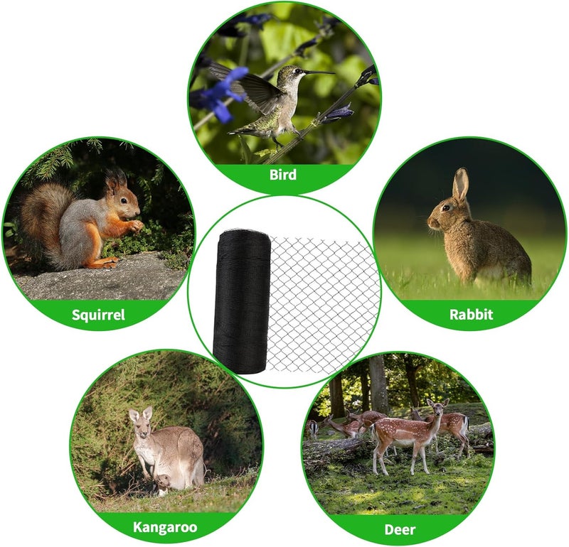 Vocray 7.5x65 Ft Deer Netting, 1/2 in Strong Woven Bird Netting for Garden Protection, Bird Net for Blueberry Bushes, Strawberry Plants, Vegetables, Against Deer, Squirres, Small Critters - Image 5